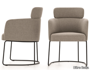 CLAIRE - Upholstered fabric chair with armrests _ Ditre Italia