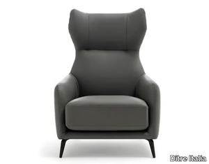 DUFFLÉ - Armchair with armrests high-back _ Ditre Italia