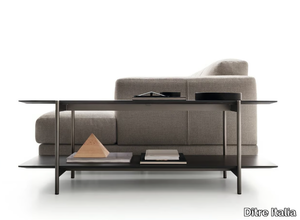 ERYS - Rectangular wooden coffee table with integrated magazine rack _ Ditre Italia