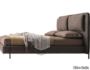 ALAR - Leather bed with upholstered headboard _ Ditre Italia