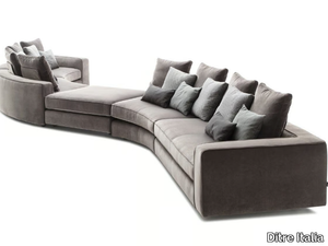 LOMAN SOFT - Sectional curved fabric sofa _ Ditre Italia