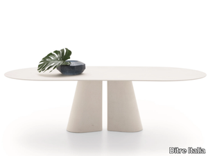 PILLAR - Oval garden table _ Ditre Italia