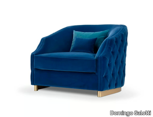 CLEIO - Tufted upholstered fabric armchair _ Domingo Salotti