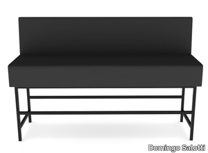 LIZZY 2 - High fabric bench with fire retardant padding with back _ Domingo Salotti