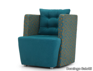 ARTIBELLA - Upholstered fabric armchair with armrests _ Domingo Salotti