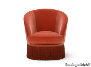 DIONE - Upholstered fabric easy chair with armrests _ Domingo Salotti