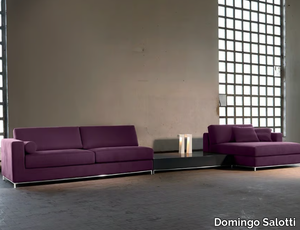 NEWMAN - Fabric sofa with removable cover with chaise longue _ Domingo Salotti