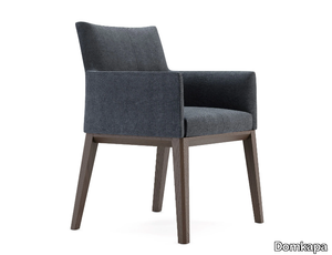 CARTER - Upholstered fabric chair with armrests _ Domkapa