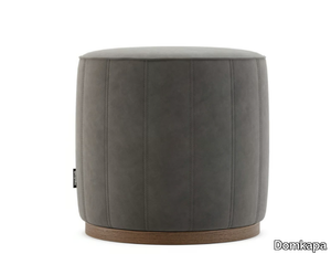 LOW - Upholstered round pouf _ Domkapa