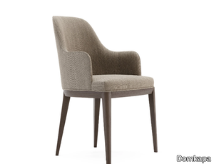 ANNA - Upholstered fabric chair with armrests _ Domkapa