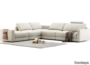 EDWARD - Corner sectional leather sofa _ Domkapa