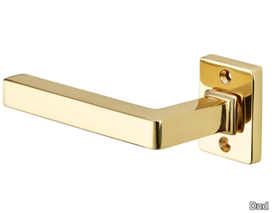 ANGELA - Brass door handle on rose _ Dnd