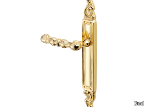 CARMEN - Brass door handle on back plate _ Dnd