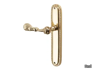 FIOCCO - Brass door handle on back plate _ Dnd
