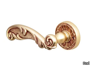 HELEN - Brass door handle on rose _ Dnd