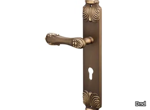 WATI - Brass door handle on back plate _ Dnd
