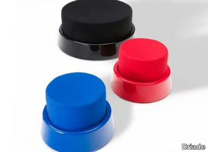 ARCAD3 - Round polyurethane and fabric pouf _ Driade