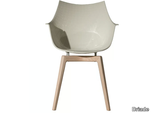 MERIDIANA - Polycarbonate chair with ash legs _ Driade