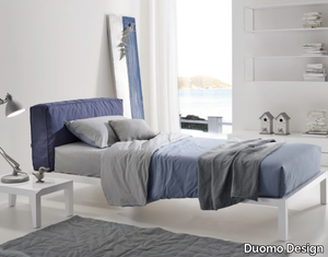 LERA SOFT - Single bed with removable cover with upholstered headboard _ Duomo Design