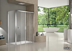 NATURA 4000 - A-S4 - Rectangular crystal shower cabin _ Duka