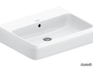 QATEGO - Single ceramic washbasin with overflow _ Duravit