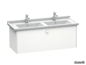 BRIOSO - Double wall-mounted vanity unit with drawers _ Duravit