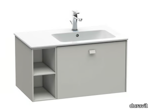 BRIOSO - Wall-mounted vanity unit with drawers with towel rail _ Duravit