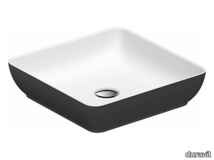 SIVIDA - Square countertop composite material washbasin _ Duravit