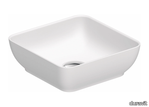 SIVIDA - Square countertop composite material washbasin _ Duravit