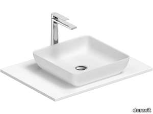 SIVIDA - Single composite material washbasin countertop _ Duravit