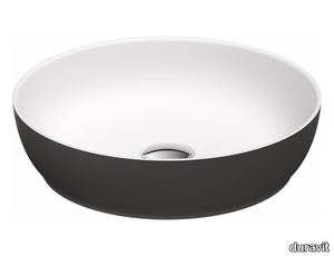 SIVIDA - Round countertop composite material washbasin _ Duravit