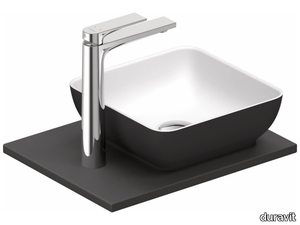 SIVIDA - Single composite material washbasin countertop _ Duravit