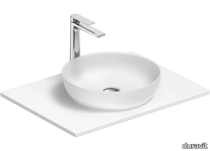 SIVIDA - Single composite material washbasin countertop _ Duravit