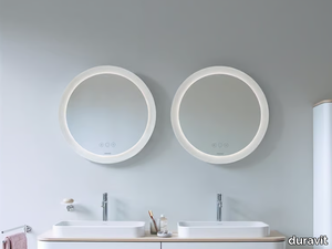 HAPPY D.2 PLUS - Round wall-mounted mirror set with integrated lighting _ Duravit