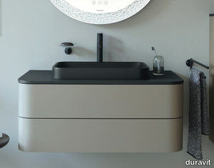 HAPPY D.2 PLUS - Single wall-mounted vanity unit with drawers _ Duravit