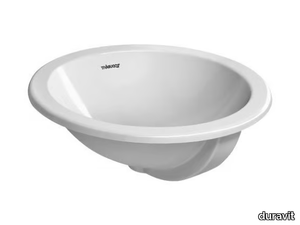 ARCHITEC - Inset ceramic washbasin with overflow _ Duravit