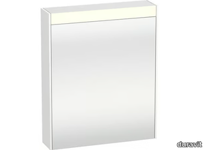 BRIOSO - Wall-mounted mirror with cabinet with integrated lighting _ Duravit