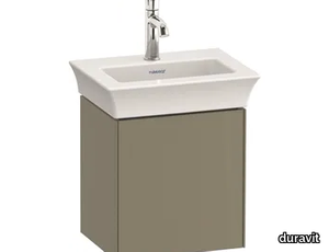 WHITE TULIP WT4240 - Single wall-mounted wooden vanity unit with doors _ Duravit