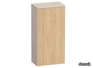 ZENCHA - Single wooden bathroom wall cabinet with doors _ Duravit