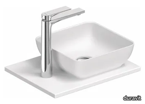 SIVIDA - Single composite material washbasin countertop _ Duravit