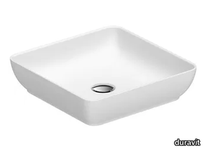 SIVIDA - Countertop square composite material washbasin _ Duravit