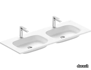 SIVIDA - Double inset composite material washbasin _ Duravit