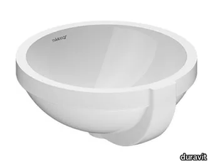 ARCHITEC - Undermount round ceramic washbasin with overflow _ Duravit