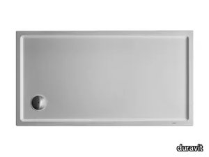 STARCK - Rectangular acrylic shower tray _ Duravit