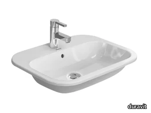 HAPPY D.2 - Inset ceramic washbasin _ Duravit