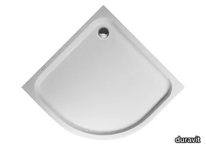 D-CODE - Corner acrylic shower tray _ Duravit