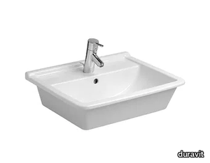 STARCK 3 - Inset ceramic washbasin _ Duravit