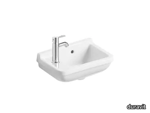 STARCK 3 - Rectangular ceramic handrinse basin _ Duravit