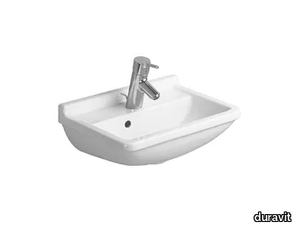 STARCK 3 - Rectangular ceramic handrinse basin _ Duravit