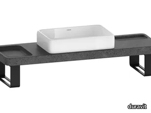 QATEGO - Lava stone washbasin countertop / washbasin _ Duravit